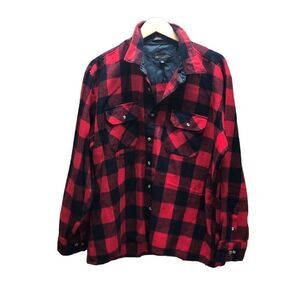 Woodland 2X Big Red and Black Plaid Heavy Flannel